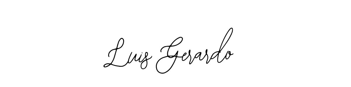 The best way (Bearetta-2O07w) to make a short signature is to pick only two or three words in your name. The name Luis Gerardo include a total of six letters. For converting this name. Luis Gerardo signature style 12 images and pictures png