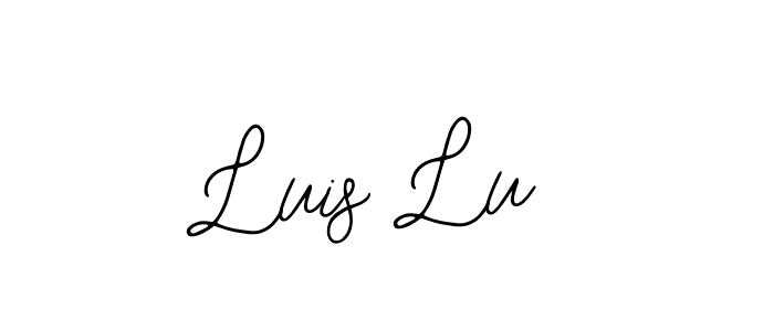 Also You can easily find your signature by using the search form. We will create Luis Lu name handwritten signature images for you free of cost using Bearetta-2O07w sign style. Luis Lu signature style 12 images and pictures png