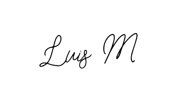 Make a beautiful signature design for name Luis M. With this signature (Bearetta-2O07w) style, you can create a handwritten signature for free. Luis M signature style 12 images and pictures png