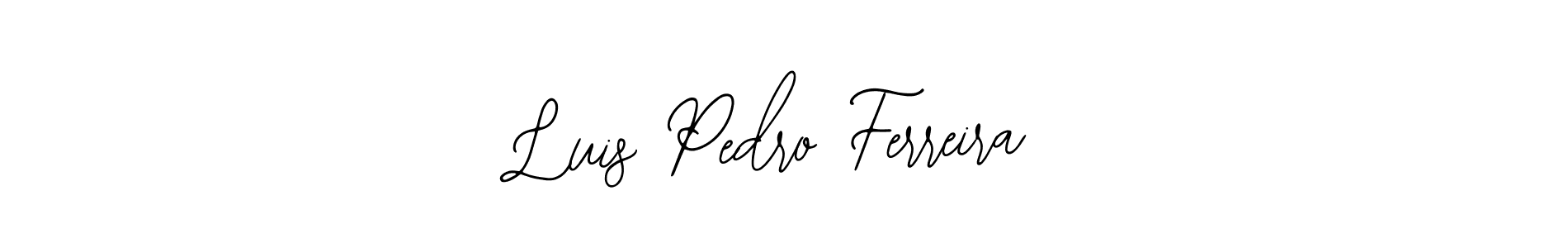 You should practise on your own different ways (Bearetta-2O07w) to write your name (Luis Pedro Ferreira) in signature. don't let someone else do it for you. Luis Pedro Ferreira signature style 12 images and pictures png