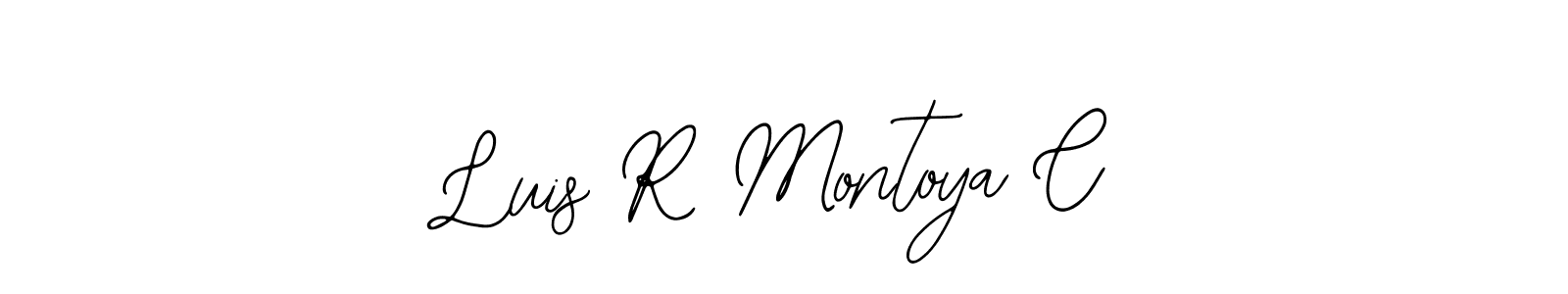 Make a short Luis R Montoya C signature style. Manage your documents anywhere anytime using Bearetta-2O07w. Create and add eSignatures, submit forms, share and send files easily. Luis R Montoya C signature style 12 images and pictures png