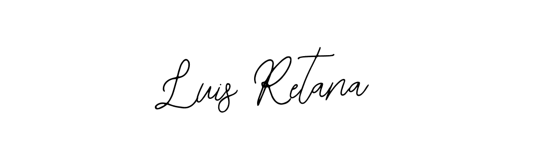 How to make Luis Retana signature? Bearetta-2O07w is a professional autograph style. Create handwritten signature for Luis Retana name. Luis Retana signature style 12 images and pictures png