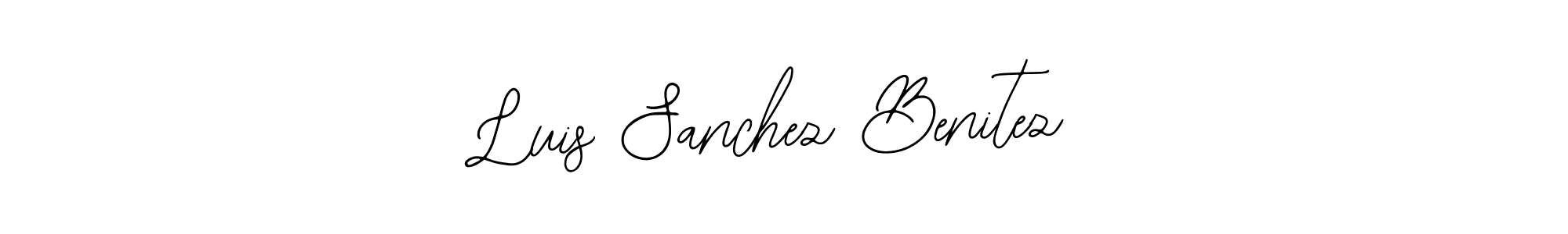 Luis Sanchez Benitez stylish signature style. Best Handwritten Sign (Bearetta-2O07w) for my name. Handwritten Signature Collection Ideas for my name Luis Sanchez Benitez. Luis Sanchez Benitez signature style 12 images and pictures png