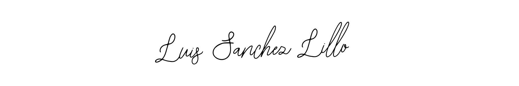 The best way (Bearetta-2O07w) to make a short signature is to pick only two or three words in your name. The name Luis Sanchez Lillo include a total of six letters. For converting this name. Luis Sanchez Lillo signature style 12 images and pictures png