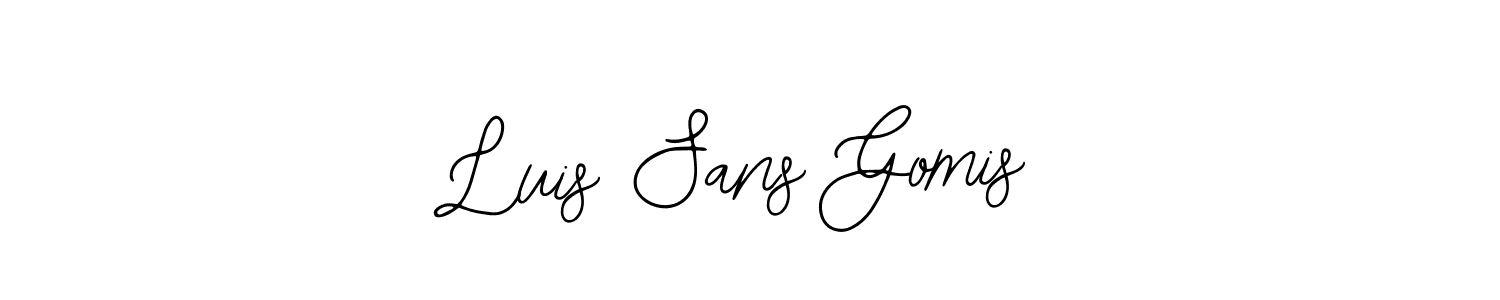 This is the best signature style for the Luis Sans Gomis name. Also you like these signature font (Bearetta-2O07w). Mix name signature. Luis Sans Gomis signature style 12 images and pictures png