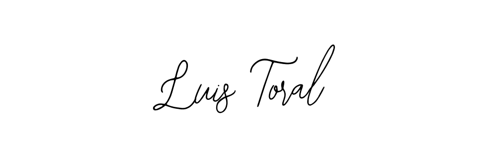 How to make Luis Toral name signature. Use Bearetta-2O07w style for creating short signs online. This is the latest handwritten sign. Luis Toral signature style 12 images and pictures png