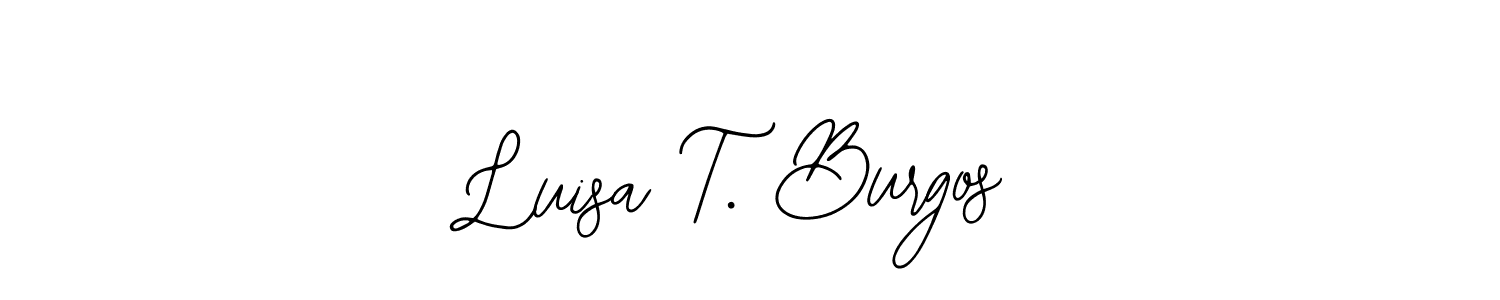 if you are searching for the best signature style for your name Luisa T. Burgos. so please give up your signature search. here we have designed multiple signature styles  using Bearetta-2O07w. Luisa T. Burgos signature style 12 images and pictures png