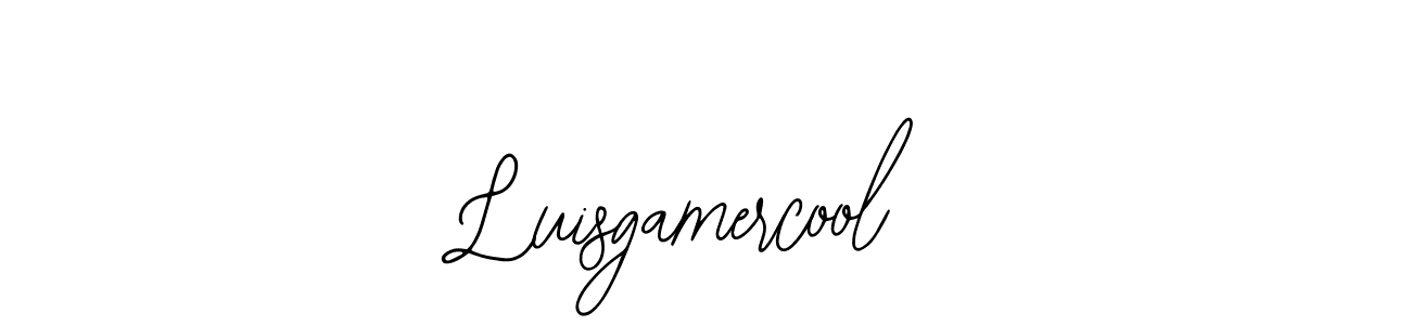 Use a signature maker to create a handwritten signature online. With this signature software, you can design (Bearetta-2O07w) your own signature for name Luisgamercool. Luisgamercool signature style 12 images and pictures png