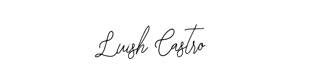 Design your own signature with our free online signature maker. With this signature software, you can create a handwritten (Bearetta-2O07w) signature for name Luish Castro. Luish Castro signature style 12 images and pictures png
