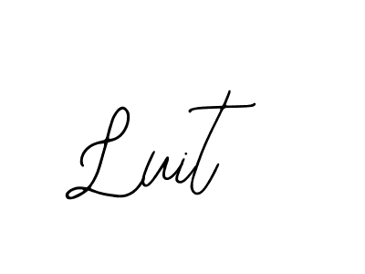 Use a signature maker to create a handwritten signature online. With this signature software, you can design (Bearetta-2O07w) your own signature for name Luit. Luit signature style 12 images and pictures png
