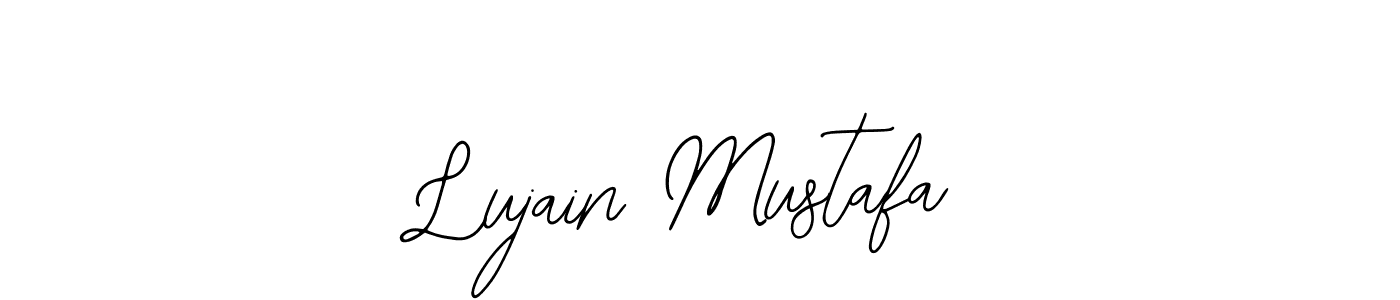 Make a beautiful signature design for name Lujain Mustafa. With this signature (Bearetta-2O07w) style, you can create a handwritten signature for free. Lujain Mustafa signature style 12 images and pictures png