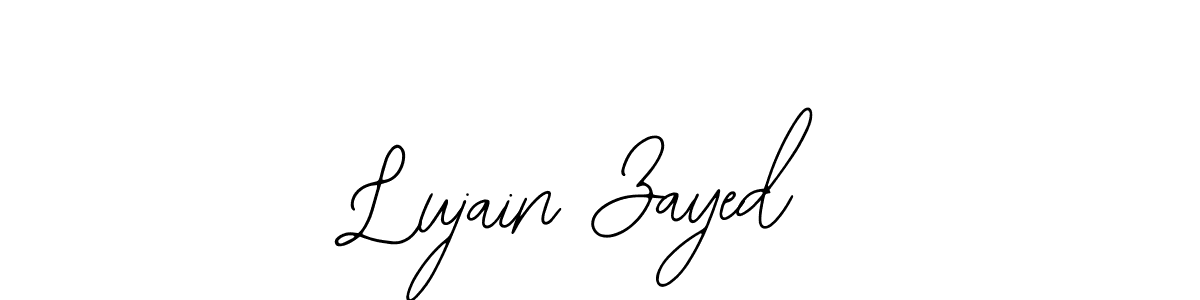 Use a signature maker to create a handwritten signature online. With this signature software, you can design (Bearetta-2O07w) your own signature for name Lujain Zayed. Lujain Zayed signature style 12 images and pictures png