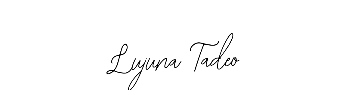 You can use this online signature creator to create a handwritten signature for the name Lujuna Tadeo. This is the best online autograph maker. Lujuna Tadeo signature style 12 images and pictures png