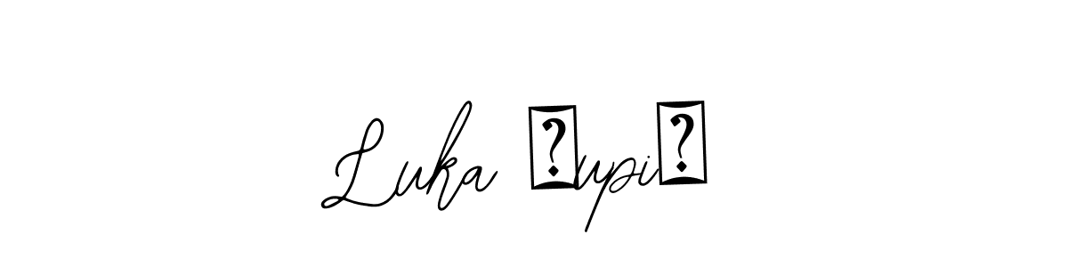 The best way (Bearetta-2O07w) to make a short signature is to pick only two or three words in your name. The name Luka Ćupić include a total of six letters. For converting this name. Luka Ćupić signature style 12 images and pictures png