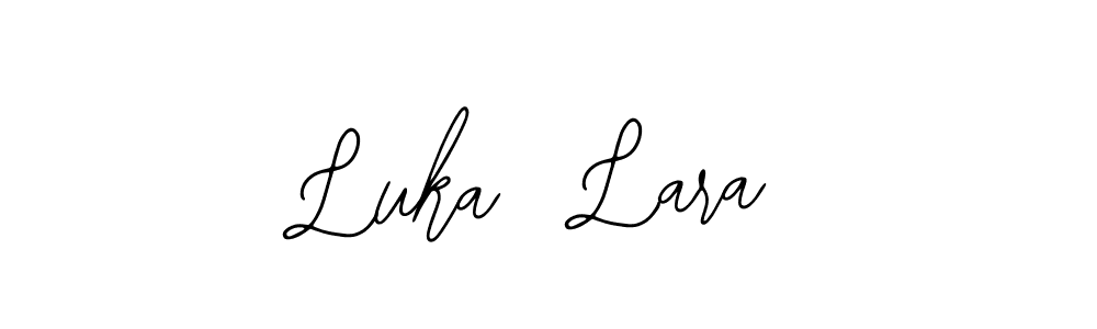 Bearetta-2O07w is a professional signature style that is perfect for those who want to add a touch of class to their signature. It is also a great choice for those who want to make their signature more unique. Get Luka  Lara name to fancy signature for free. Luka  Lara signature style 12 images and pictures png