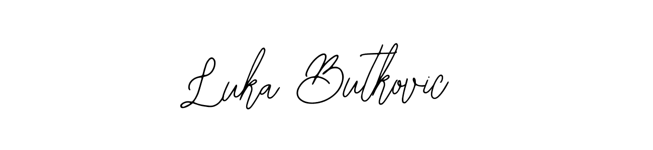 Also You can easily find your signature by using the search form. We will create Luka Butkovic name handwritten signature images for you free of cost using Bearetta-2O07w sign style. Luka Butkovic signature style 12 images and pictures png