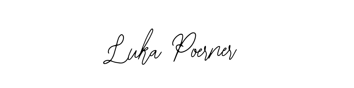 Similarly Bearetta-2O07w is the best handwritten signature design. Signature creator online .You can use it as an online autograph creator for name Luka Poerner. Luka Poerner signature style 12 images and pictures png