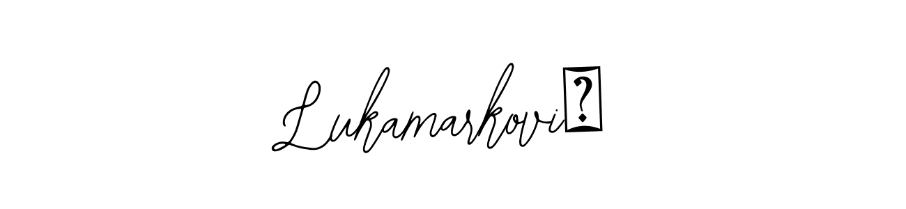 if you are searching for the best signature style for your name LukamarkoviĆ. so please give up your signature search. here we have designed multiple signature styles  using Bearetta-2O07w. LukamarkoviĆ signature style 12 images and pictures png