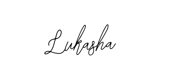 The best way (Bearetta-2O07w) to make a short signature is to pick only two or three words in your name. The name Lukasha include a total of six letters. For converting this name. Lukasha signature style 12 images and pictures png