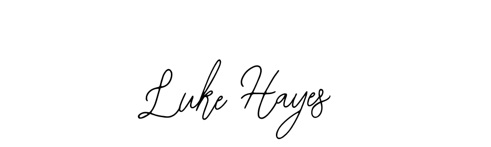 You should practise on your own different ways (Bearetta-2O07w) to write your name (Luke Hayes) in signature. don't let someone else do it for you. Luke Hayes signature style 12 images and pictures png