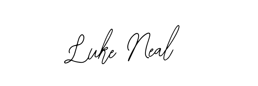 if you are searching for the best signature style for your name Luke Neal. so please give up your signature search. here we have designed multiple signature styles  using Bearetta-2O07w. Luke Neal signature style 12 images and pictures png