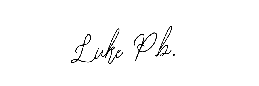 It looks lik you need a new signature style for name Luke P.b.. Design unique handwritten (Bearetta-2O07w) signature with our free signature maker in just a few clicks. Luke P.b. signature style 12 images and pictures png