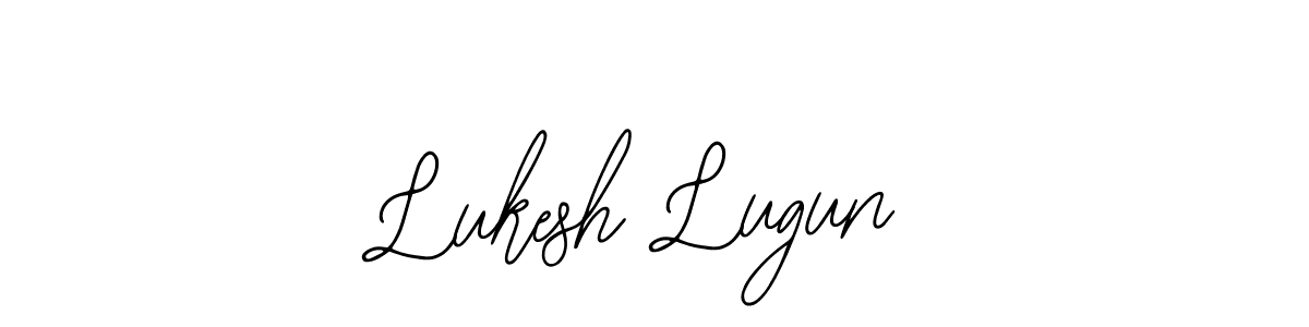 How to make Lukesh Lugun name signature. Use Bearetta-2O07w style for creating short signs online. This is the latest handwritten sign. Lukesh Lugun signature style 12 images and pictures png