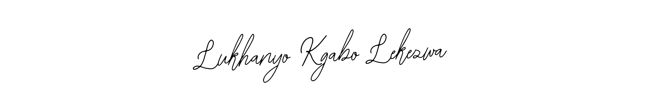 How to make Lukhanyo Kgabo Lekezwa name signature. Use Bearetta-2O07w style for creating short signs online. This is the latest handwritten sign. Lukhanyo Kgabo Lekezwa signature style 12 images and pictures png