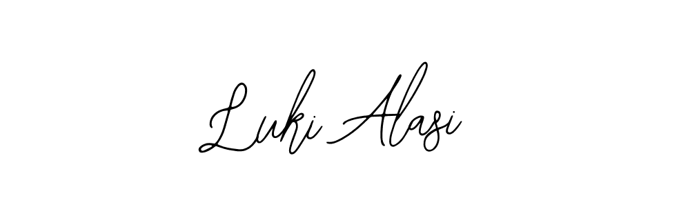 How to Draw Luki Alasi signature style? Bearetta-2O07w is a latest design signature styles for name Luki Alasi. Luki Alasi signature style 12 images and pictures png