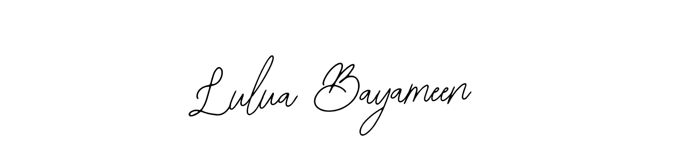 Also we have Lulua Bayameen name is the best signature style. Create professional handwritten signature collection using Bearetta-2O07w autograph style. Lulua Bayameen signature style 12 images and pictures png