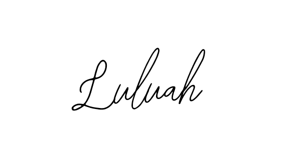 How to make Luluah signature? Bearetta-2O07w is a professional autograph style. Create handwritten signature for Luluah name. Luluah signature style 12 images and pictures png