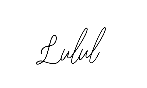 You should practise on your own different ways (Bearetta-2O07w) to write your name (Lulul) in signature. don't let someone else do it for you. Lulul signature style 12 images and pictures png