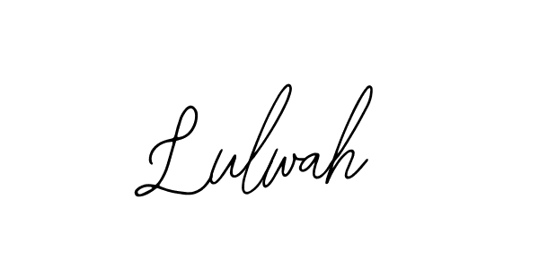 You should practise on your own different ways (Bearetta-2O07w) to write your name (Lulwah) in signature. don't let someone else do it for you. Lulwah signature style 12 images and pictures png
