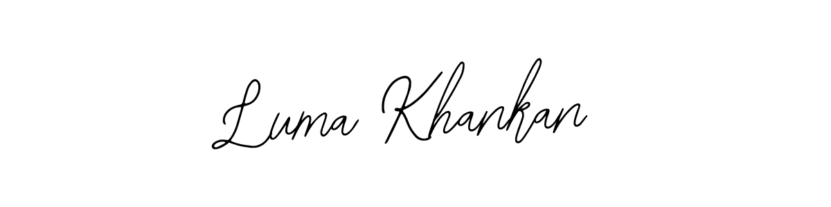 Bearetta-2O07w is a professional signature style that is perfect for those who want to add a touch of class to their signature. It is also a great choice for those who want to make their signature more unique. Get Luma Khankan name to fancy signature for free. Luma Khankan signature style 12 images and pictures png