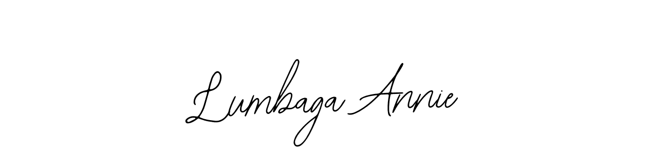 Design your own signature with our free online signature maker. With this signature software, you can create a handwritten (Bearetta-2O07w) signature for name Lumbaga Annie. Lumbaga Annie signature style 12 images and pictures png