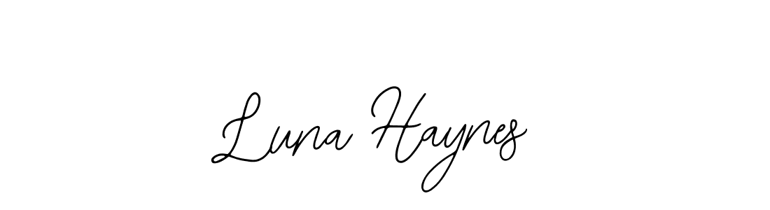 Make a beautiful signature design for name Luna Haynes. With this signature (Bearetta-2O07w) style, you can create a handwritten signature for free. Luna Haynes signature style 12 images and pictures png