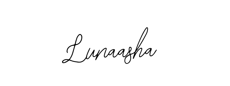 Make a beautiful signature design for name Lunaasha. Use this online signature maker to create a handwritten signature for free. Lunaasha signature style 12 images and pictures png