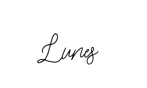 Lunes stylish signature style. Best Handwritten Sign (Bearetta-2O07w) for my name. Handwritten Signature Collection Ideas for my name Lunes. Lunes signature style 12 images and pictures png