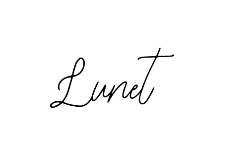 The best way (Bearetta-2O07w) to make a short signature is to pick only two or three words in your name. The name Lunet include a total of six letters. For converting this name. Lunet signature style 12 images and pictures png