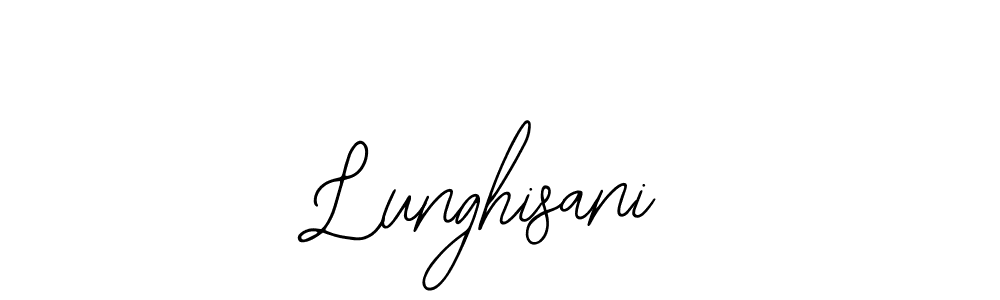 Use a signature maker to create a handwritten signature online. With this signature software, you can design (Bearetta-2O07w) your own signature for name Lunghisani. Lunghisani signature style 12 images and pictures png