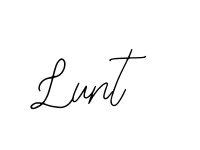 Lunt stylish signature style. Best Handwritten Sign (Bearetta-2O07w) for my name. Handwritten Signature Collection Ideas for my name Lunt. Lunt signature style 12 images and pictures png