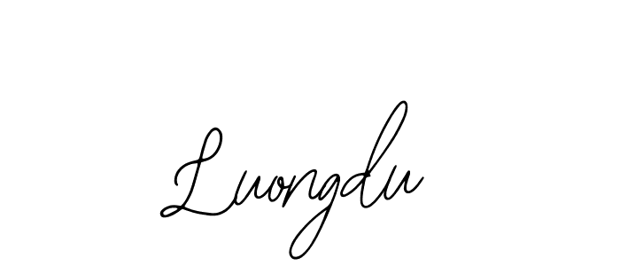 You should practise on your own different ways (Bearetta-2O07w) to write your name (Luongdu) in signature. don't let someone else do it for you. Luongdu signature style 12 images and pictures png