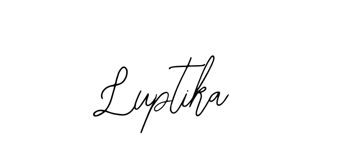 Design your own signature with our free online signature maker. With this signature software, you can create a handwritten (Bearetta-2O07w) signature for name Luptika. Luptika signature style 12 images and pictures png