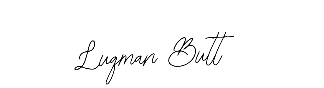 How to make Luqman Butt name signature. Use Bearetta-2O07w style for creating short signs online. This is the latest handwritten sign. Luqman Butt signature style 12 images and pictures png