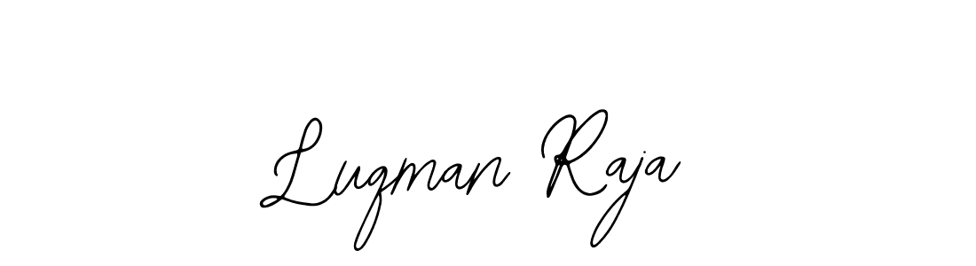 Similarly Bearetta-2O07w is the best handwritten signature design. Signature creator online .You can use it as an online autograph creator for name Luqman Raja. Luqman Raja signature style 12 images and pictures png