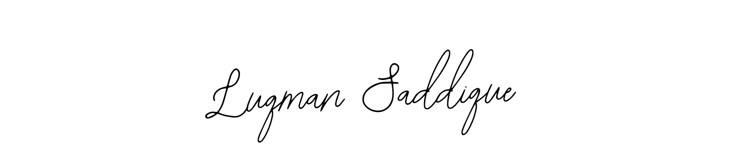 Also You can easily find your signature by using the search form. We will create Luqman Saddique name handwritten signature images for you free of cost using Bearetta-2O07w sign style. Luqman Saddique signature style 12 images and pictures png