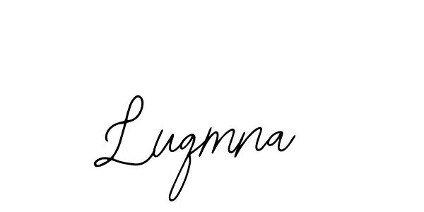 if you are searching for the best signature style for your name Luqmna. so please give up your signature search. here we have designed multiple signature styles  using Bearetta-2O07w. Luqmna signature style 12 images and pictures png