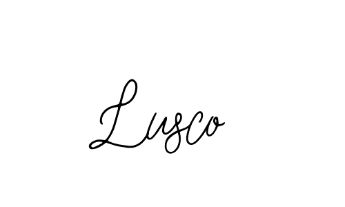You should practise on your own different ways (Bearetta-2O07w) to write your name (Lusco) in signature. don't let someone else do it for you. Lusco signature style 12 images and pictures png