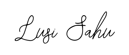 A sleek calligraphic signature for name Lusi Sahu utilizing Bearetta-2O07w styling. Great for adding personal signatures to photos and art. Lusi Sahu signature style 12 images and pictures png