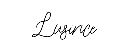 Give your name Lusince an exquisite flair with the Bearetta-2O07w script font. Ideal for contracts, resumes, and formal letterheads. Lusince signature style 12 images and pictures png